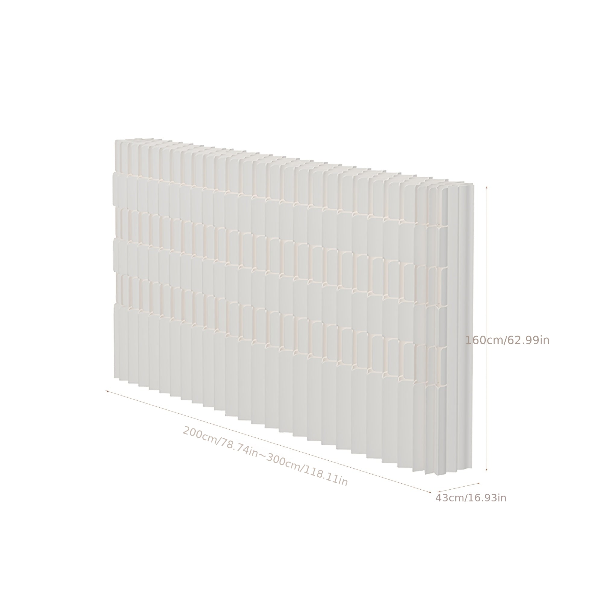 Foldable Kraft Paper Screen Divider, Easy to Store And Carry, Flexible Placement, Versatile Design. Ideal for Office, Bedroom, Living Room, Shopping Mall, Beauty Salon And Other Spaces.