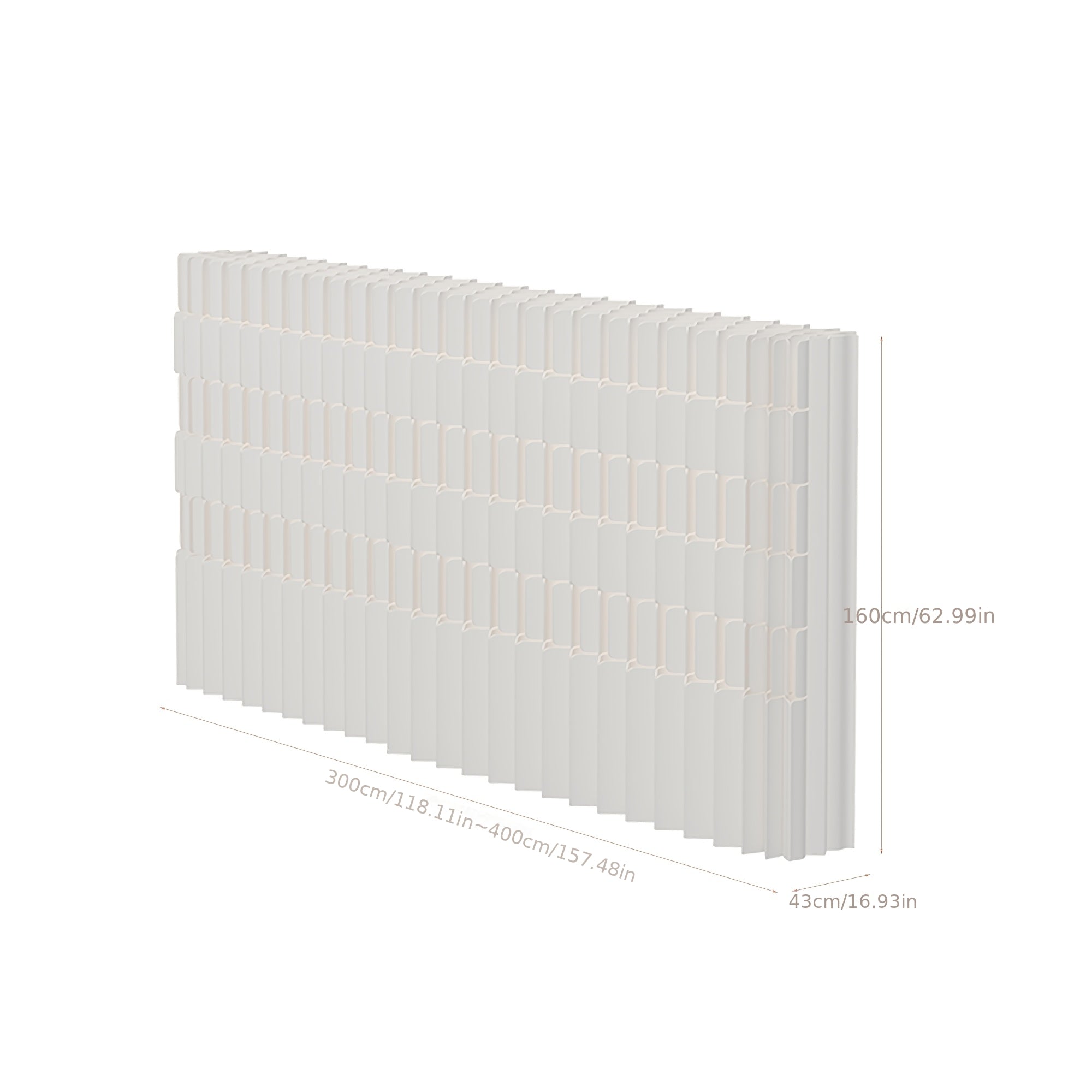 Foldable Kraft Paper Screen Divider, Easy to Store And Carry, Flexible Placement, Versatile Design. Ideal for Office, Bedroom, Living Room, Shopping Mall, Beauty Salon And Other Spaces.