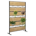 A Dual-Purpose Room Divider That Can Be Detached And Folded, Serving As Both a Panel Divider And a Folding Screen