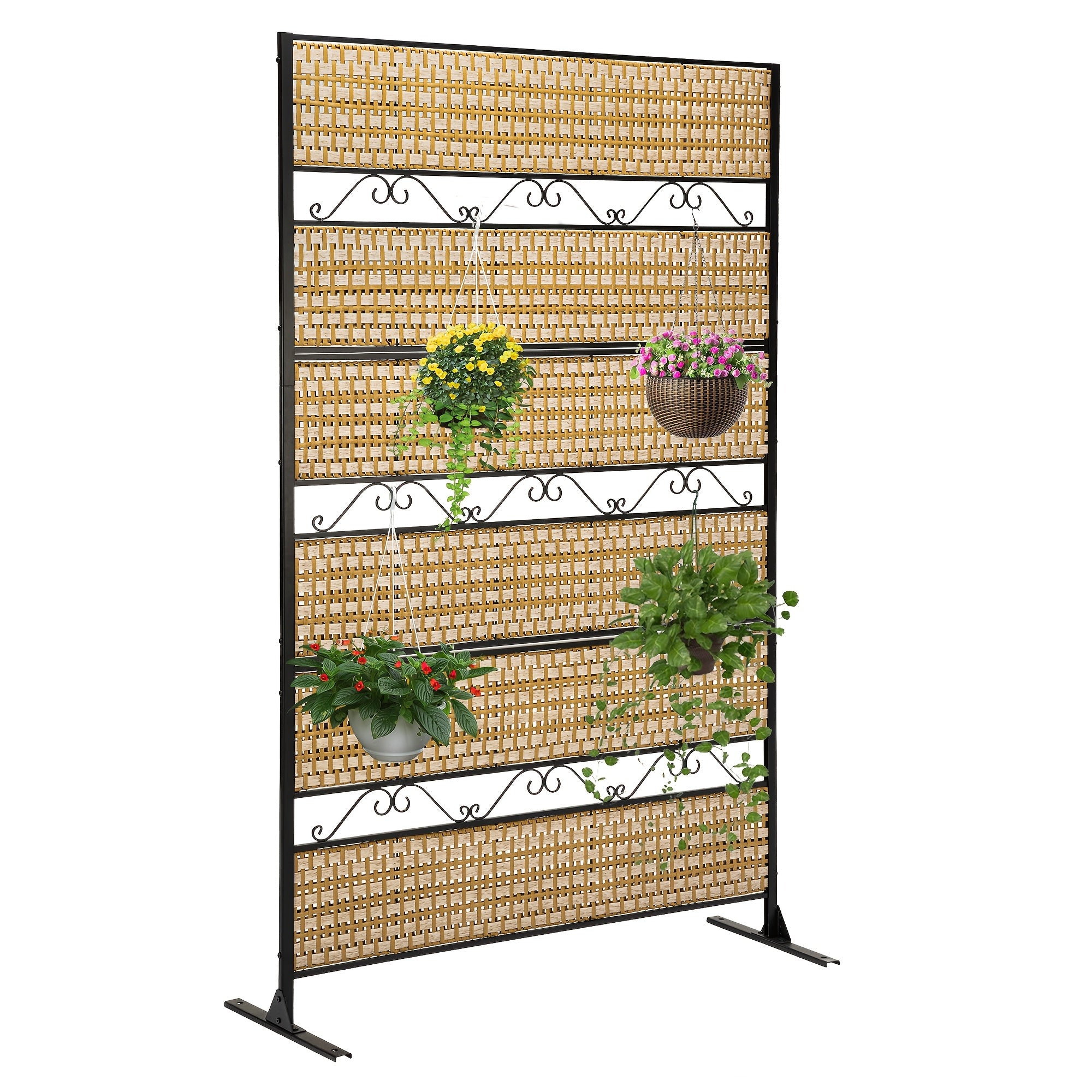 A Dual-Purpose Room Divider That Can Be Detached And Folded, Serving As Both a Panel Divider And a Folding Screen