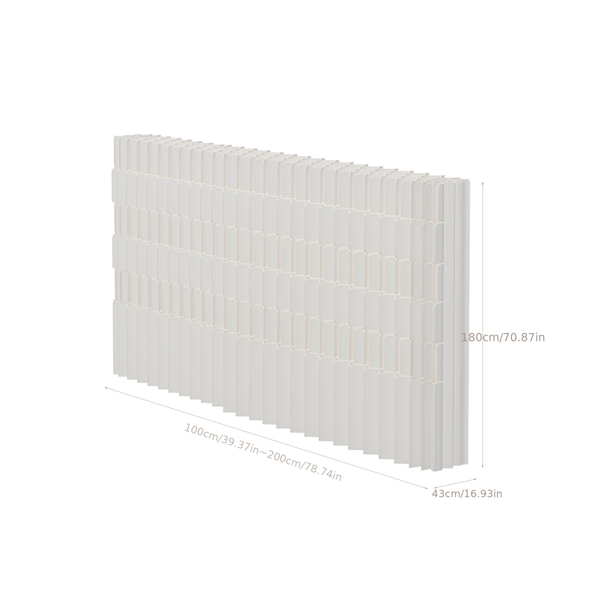 Foldable Kraft Paper Screen Divider, Easy to Store And Carry, Flexible Placement, Versatile Design. Ideal for Office, Bedroom, Living Room, Shopping Mall, Beauty Salon And Other Spaces.