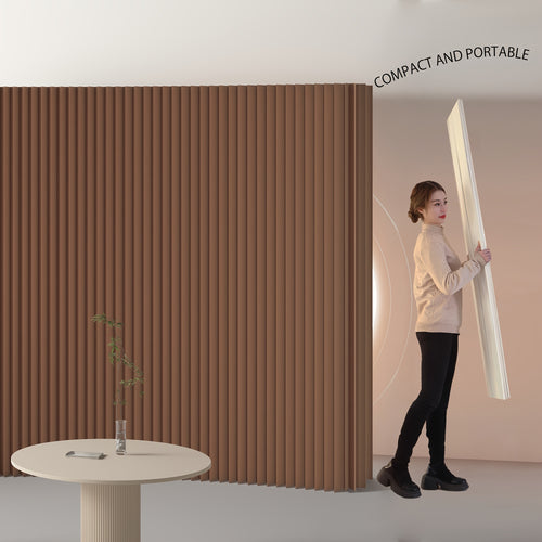 A Foldable Screen Made of Kraft Paper That Serves As a Room Divider, Suitable for Bedrooms And Adaptable for Use in Offices, Living Areas, And Beauty Salons