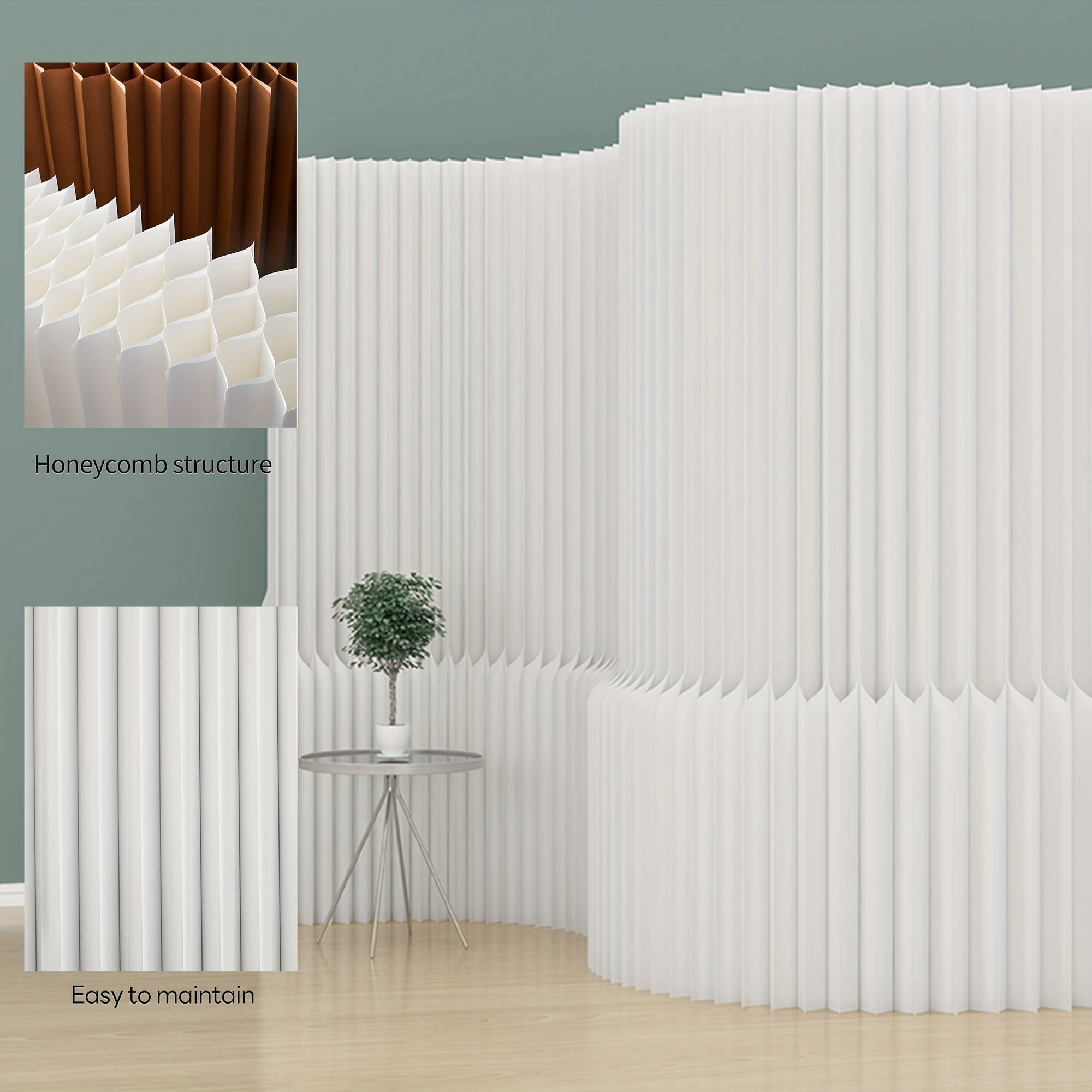 A Folding Screen Made of Kraft Paper, Suitable for Bedrooms, Can Be Used in Various Settings Such As Offices, Living Rooms, And Beauty Salons
