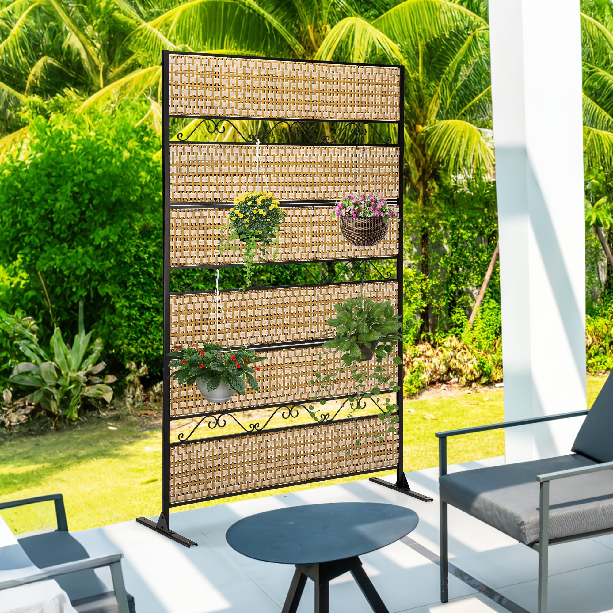 A Dual-Purpose Room Divider That Can Be Detached And Folded, Serving As Both a Panel Divider And a Folding Screen