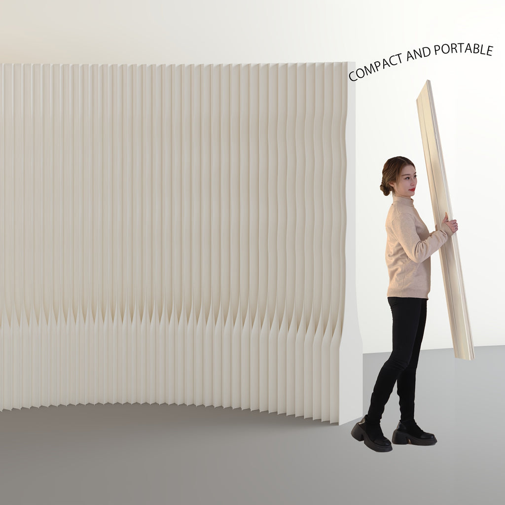 Foldable Kraft Paper Room Divider Screen, Easy to Carry And Space Saving, Can Be Flexibly Placed In Offices, Living Rooms, Beauty Salons And Other Places.