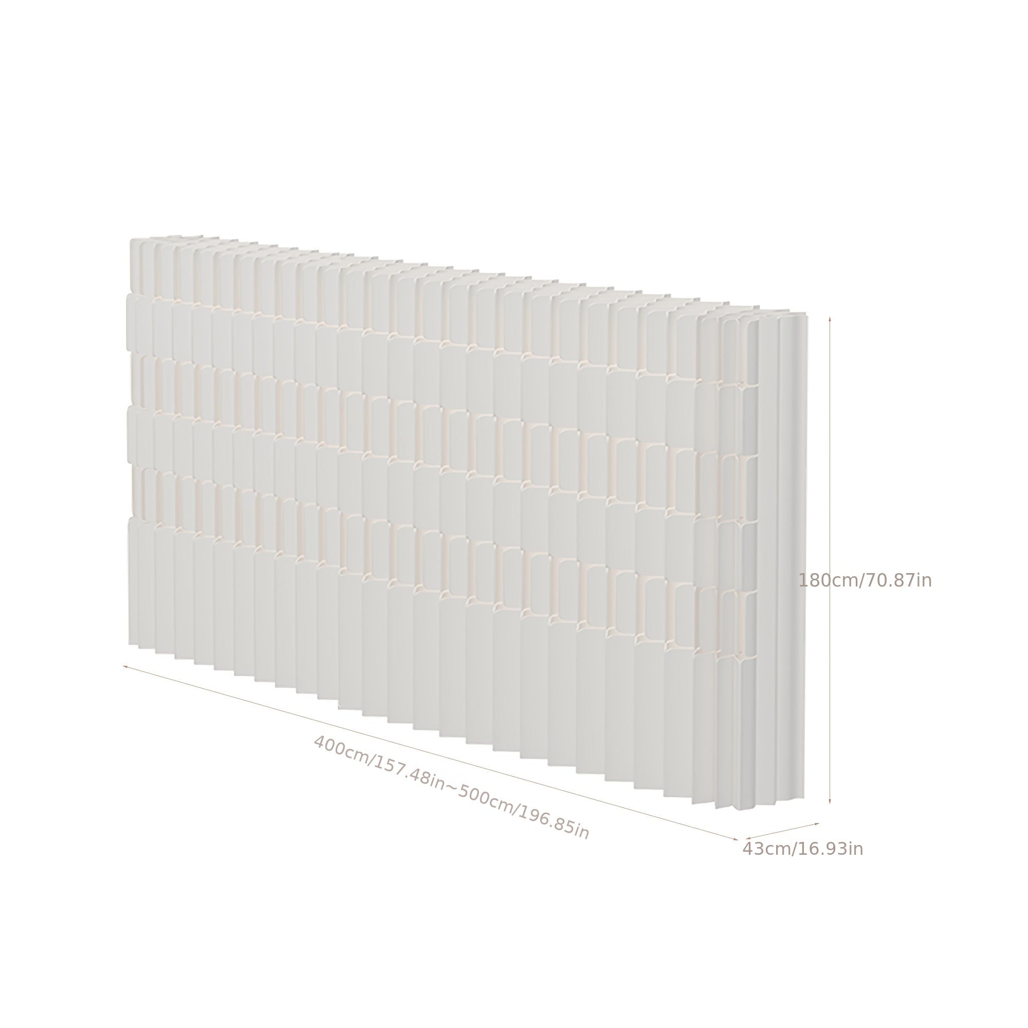 Foldable Kraft Paper Screen Divider, Easy to Store And Carry, Flexible Placement, Versatile Design. Ideal for Office, Bedroom, Living Room, Shopping Mall, Beauty Salon And Other Spaces.