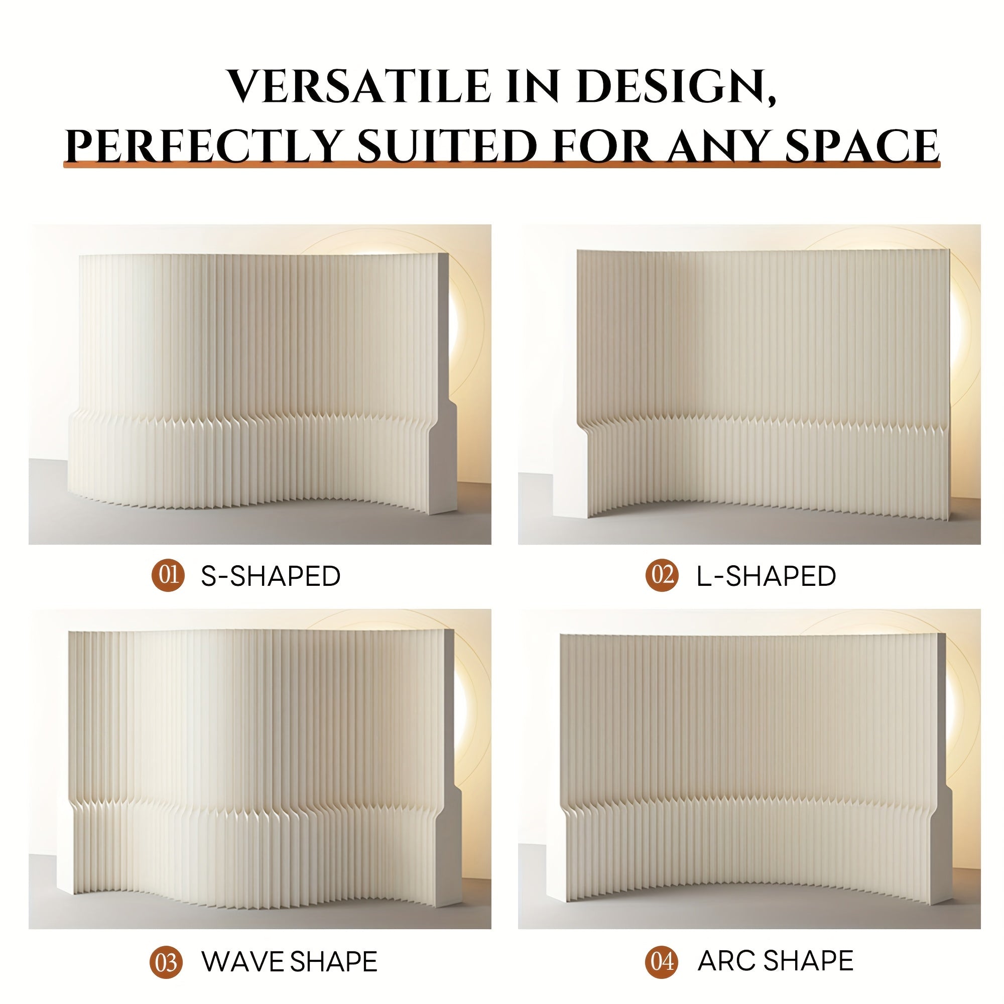 A Folding Screen Made of Kraft Paper, Suitable for Bedrooms, Can Be Used in Various Settings Such As Offices, Living Rooms, And Beauty Salons