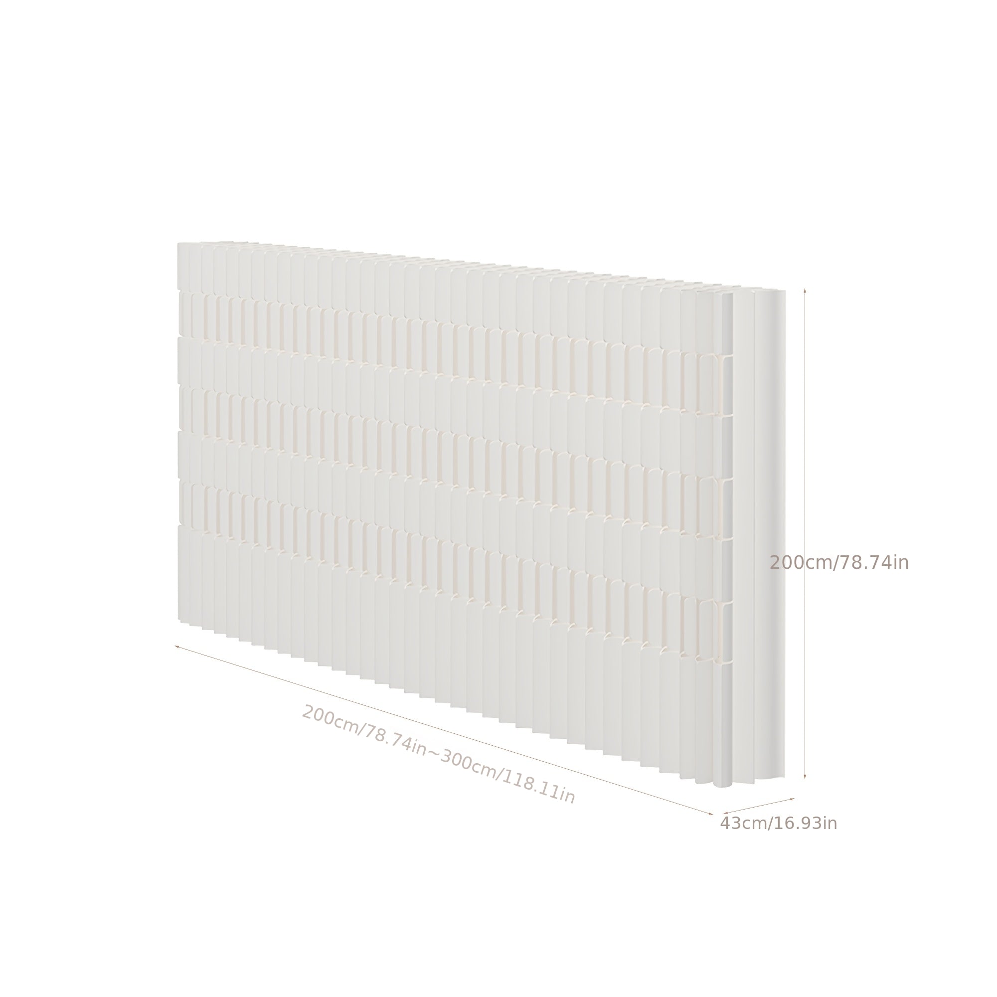 Foldable Kraft Paper Screen Divider, Easy to Store And Carry, Flexible Placement, Versatile Design. Ideal for Office, Bedroom, Living Room, Shopping Mall, Beauty Salon And Other Spaces.
