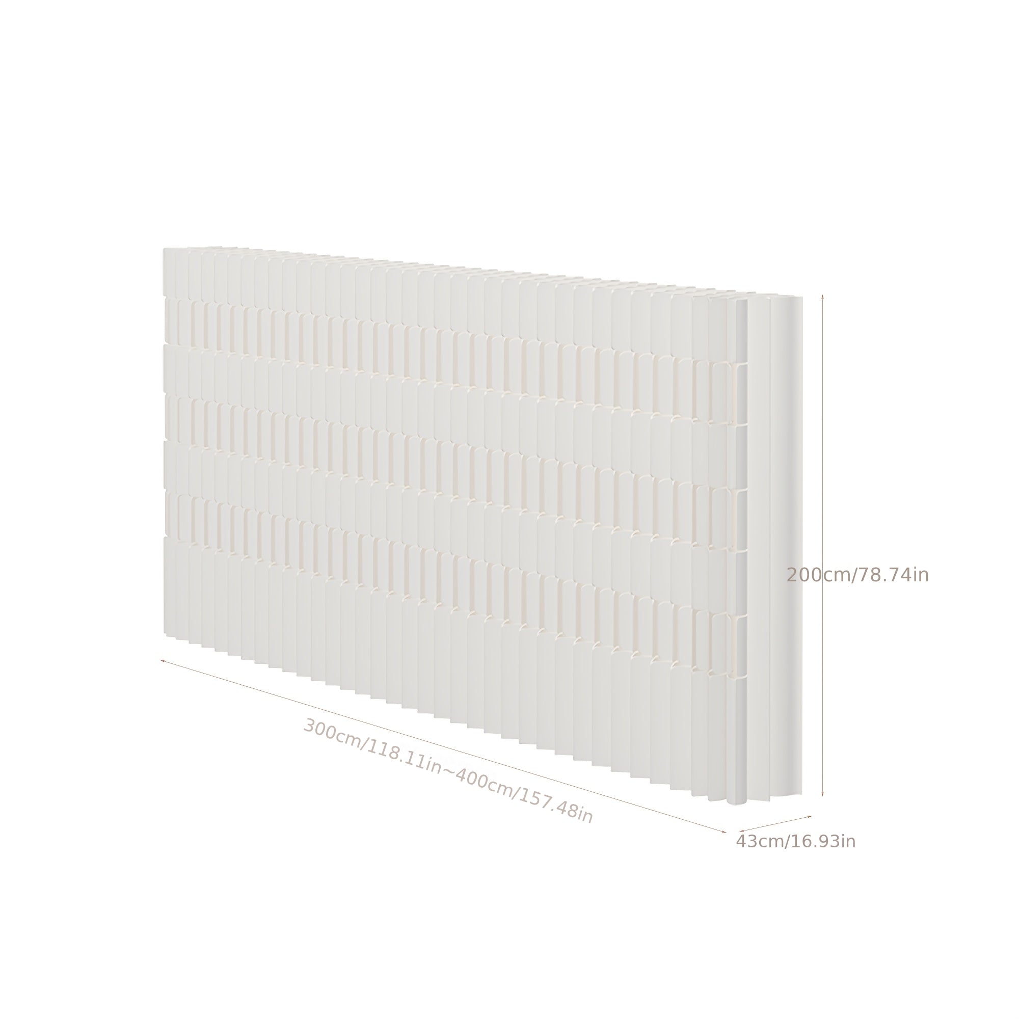 Foldable Kraft Paper Screen Divider, Easy to Store And Carry, Flexible Placement, Versatile Design. Ideal for Office, Bedroom, Living Room, Shopping Mall, Beauty Salon And Other Spaces.