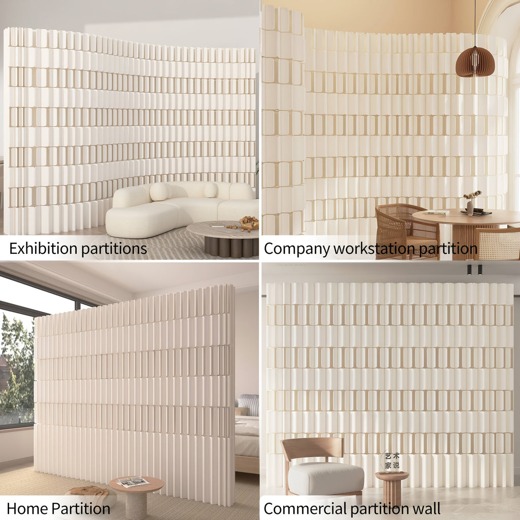 Foldable Kraft Paper Screen Divider, Easy to Store And Carry, Flexible Placement, Versatile Design. Ideal for Office, Bedroom, Living Room, Shopping Mall, Beauty Salon And Other Spaces.