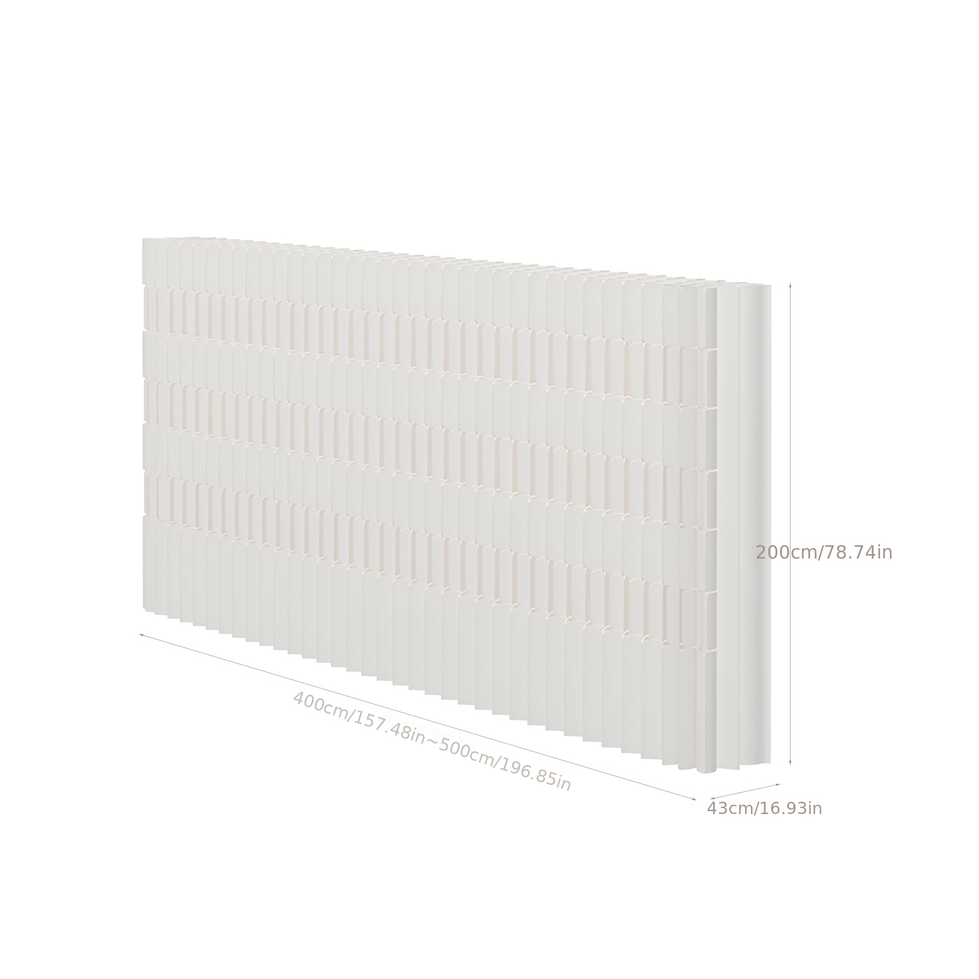 Foldable Kraft Paper Screen Divider, Easy to Store And Carry, Flexible Placement, Versatile Design. Ideal for Office, Bedroom, Living Room, Shopping Mall, Beauty Salon And Other Spaces.
