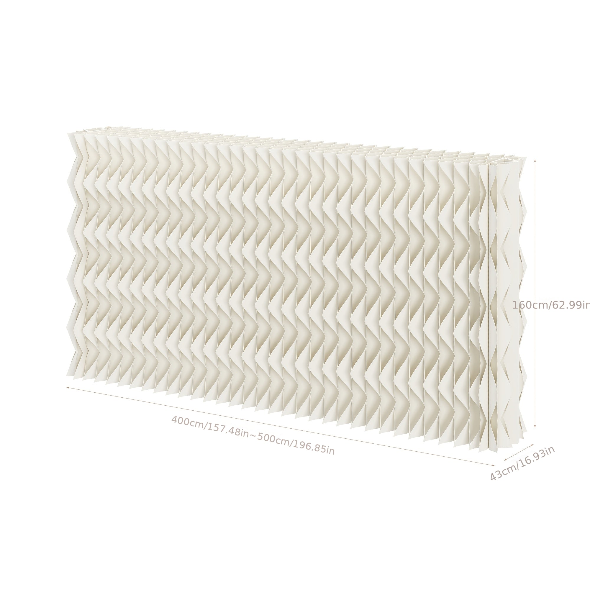 Room Divider, Foldable Room Divider Screen Crafted from Kraft Paper, Offering Versatile Placement for Offices, Bedroom, Living Rooms, and Beauty Salons