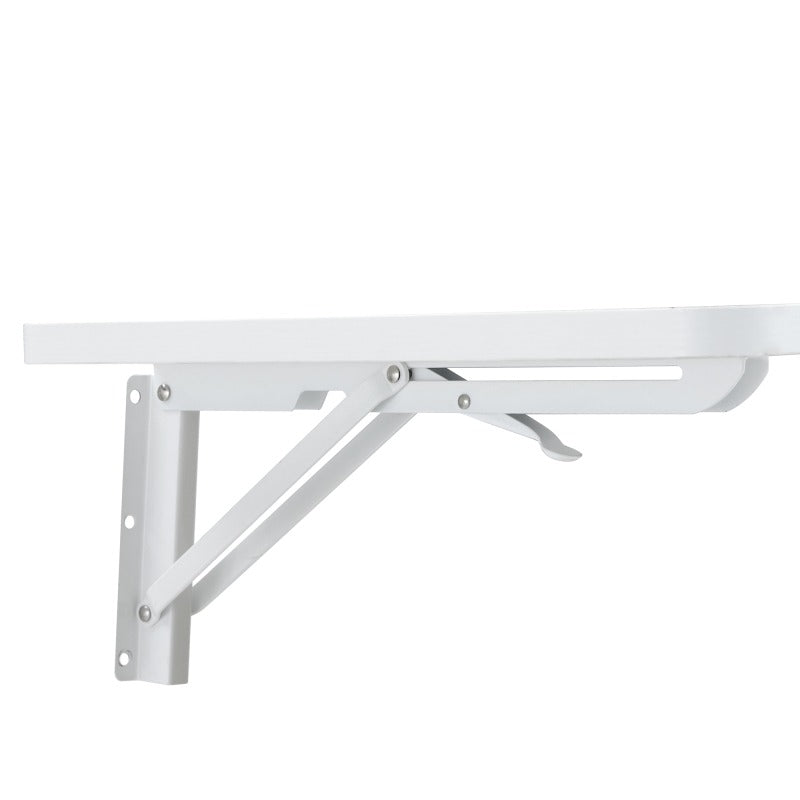 Wall Mounted Folding Table, Floating Desk for Laundry Room, Fold Down Table for Small Space, Foldable Wall Desk for Kitchen, Bathroom, Bedroom, White