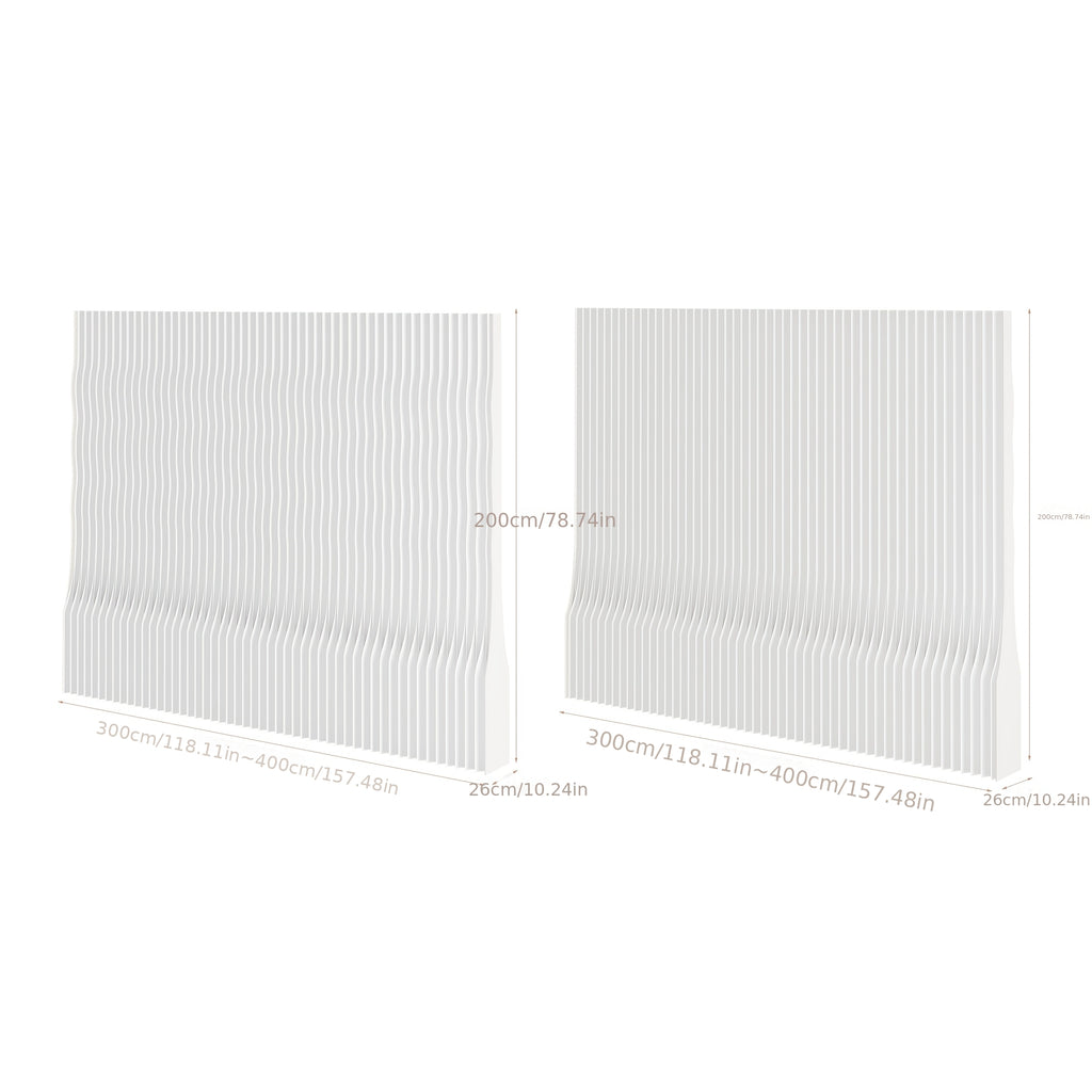 Foldable Kraft Paper Room Divider Screen, Easy to Carry And Space Saving, Can Be Flexibly Placed In Offices, Living Rooms, Beauty Salons And Other Places.