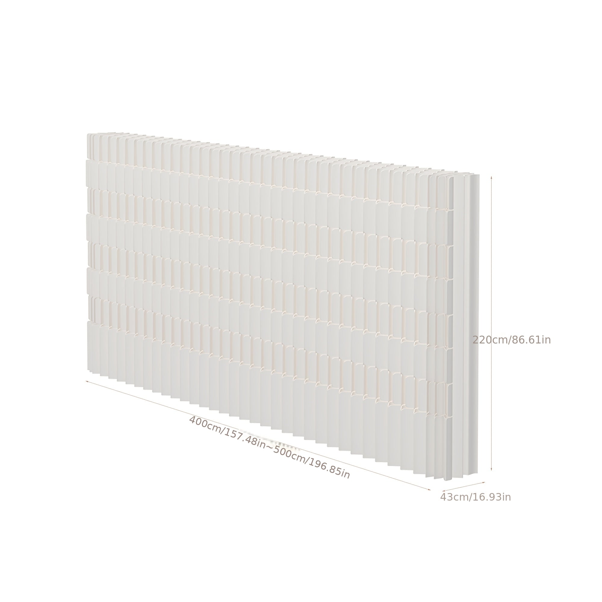 Foldable Kraft Paper Screen Divider, Easy to Store And Carry, Flexible Placement, Versatile Design. Ideal for Office, Bedroom, Living Room, Shopping Mall, Beauty Salon And Other Spaces.