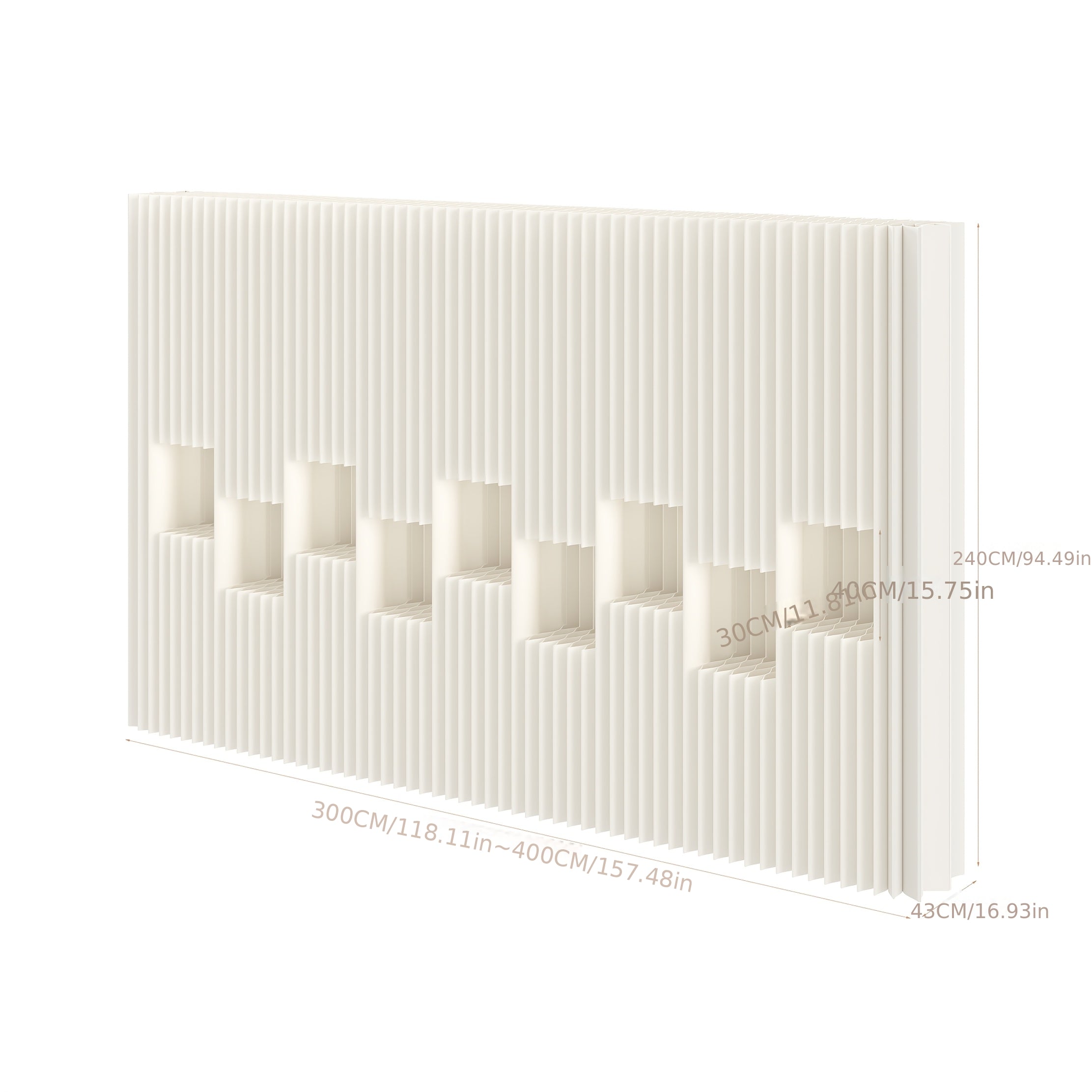 Foldable Kraft Paper Screen Partition, Ideal for Office Divisions, Entryway Separators And Bedroom Space Dividers. Easy to Install And Self-assemble.