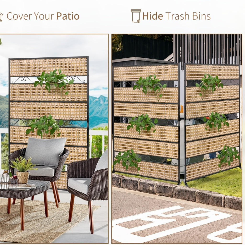 A Dual-Purpose Room Divider That Can Be Detached And Folded, Serving As Both a Panel Divider And a Folding Screen