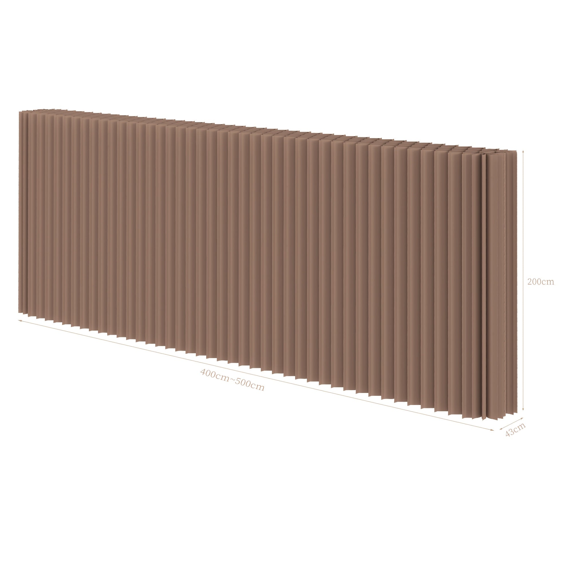 A Foldable Screen Made of Kraft Paper That Serves As a Room Divider, Suitable for Bedrooms And Adaptable for Use in Offices, Living Areas, And Beauty Salons