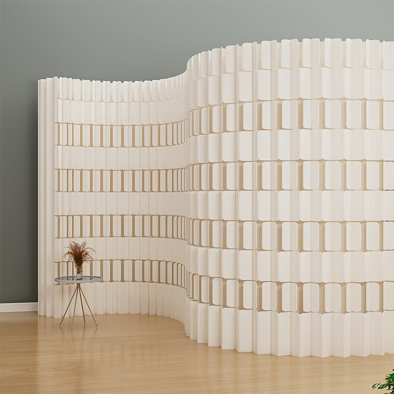 Foldable Kraft Paper Screen Divider, Easy to Store And Carry, Flexible Placement, Versatile Design. Ideal for Office, Bedroom, Living Room, Shopping Mall, Beauty Salon And Other Spaces.