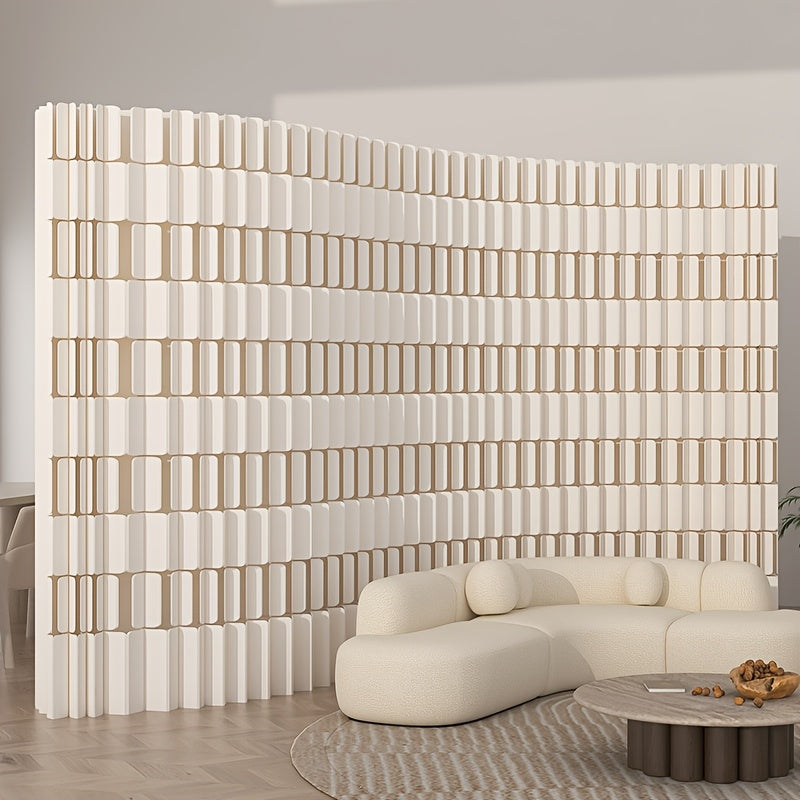 Foldable Kraft Paper Screen Divider, Easy to Store And Carry, Flexible Placement, Versatile Design. Ideal for Office, Bedroom, Living Room, Shopping Mall, Beauty Salon And Other Spaces.