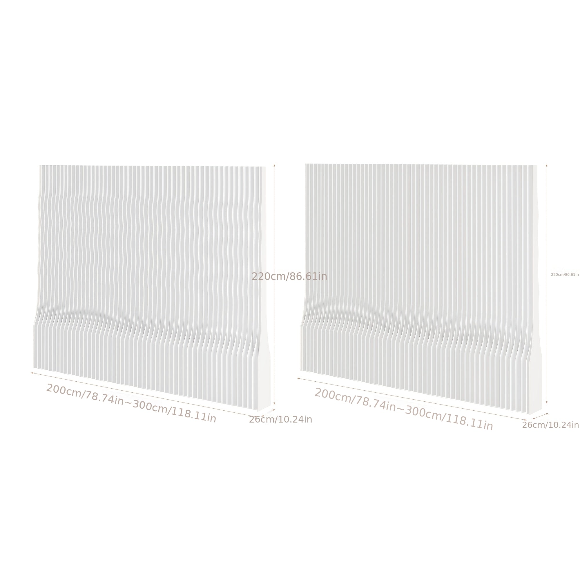 Foldable Kraft Paper Room Divider Screen, Easy to Carry And Space Saving, Can Be Flexibly Placed In Offices, Living Rooms, Beauty Salons And Other Places.