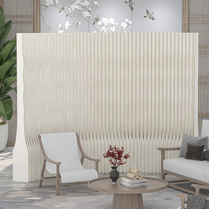 Foldable Kraft Paper Room Divider Screen, Easy to Carry And Space Saving, Can Be Flexibly Placed In Offices, Living Rooms, Beauty Salons And Other Places.
