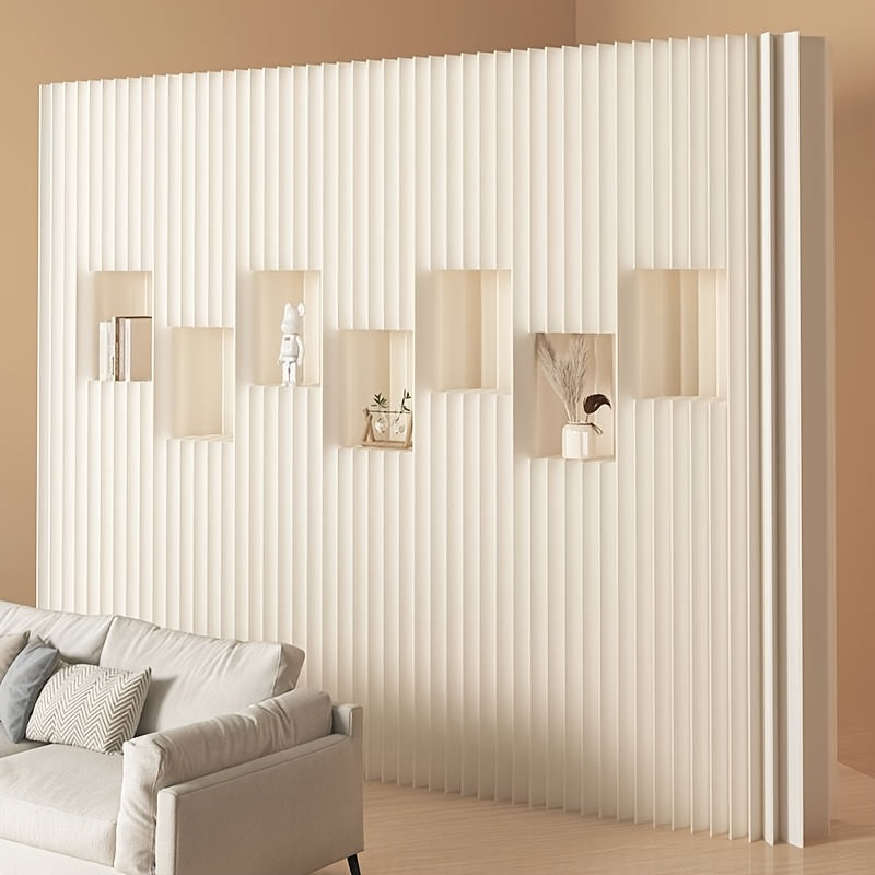 Foldable Kraft Paper Screen Partition, Ideal for Office Divisions, Entryway Separators And Bedroom Space Dividers. Easy to Install And Self-assemble.