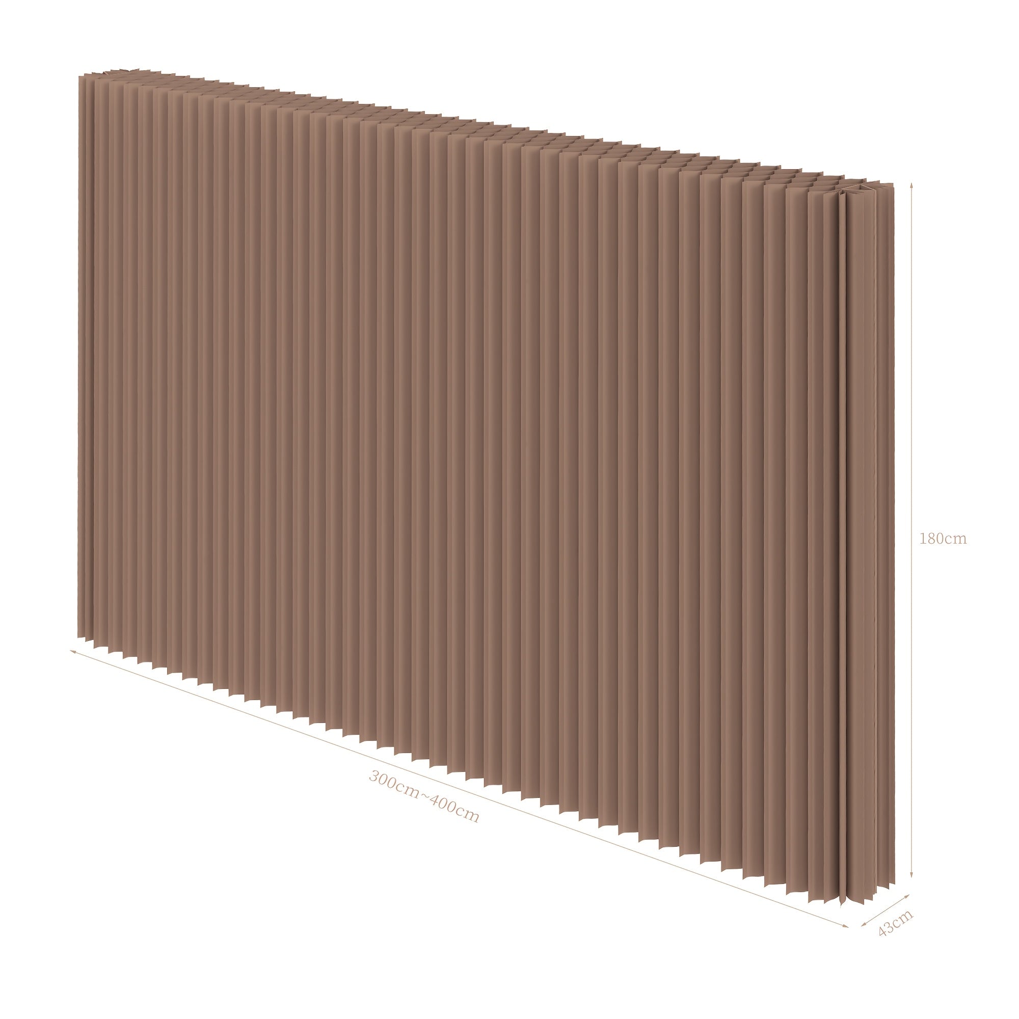 A Foldable Screen Made of Kraft Paper That Serves As a Room Divider, Suitable for Bedrooms And Adaptable for Use in Offices, Living Areas, And Beauty Salons