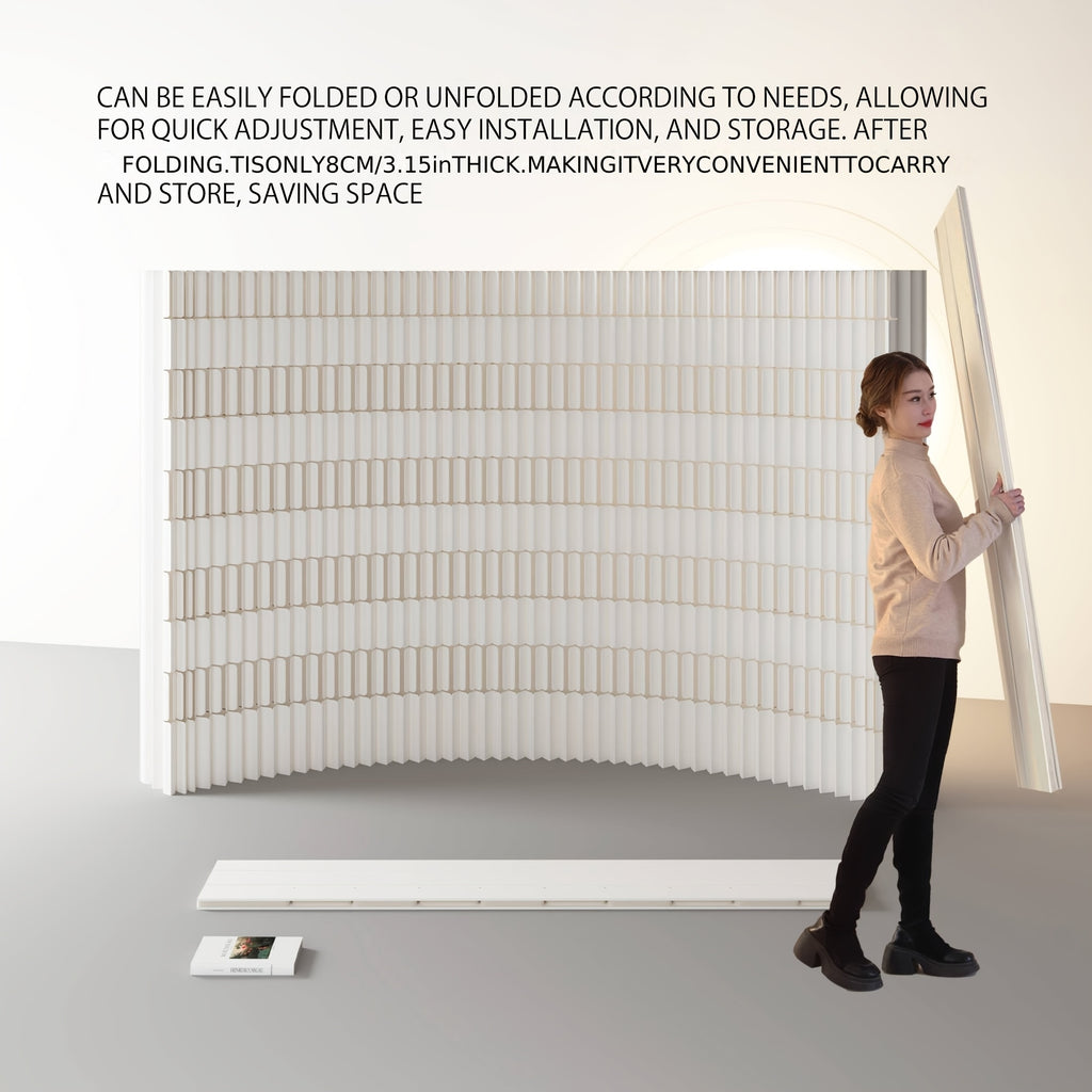 Foldable Kraft Paper Screen Divider, Easy to Store And Carry, Flexible Placement, Versatile Design. Ideal for Office, Bedroom, Living Room, Shopping Mall, Beauty Salon And Other Spaces.