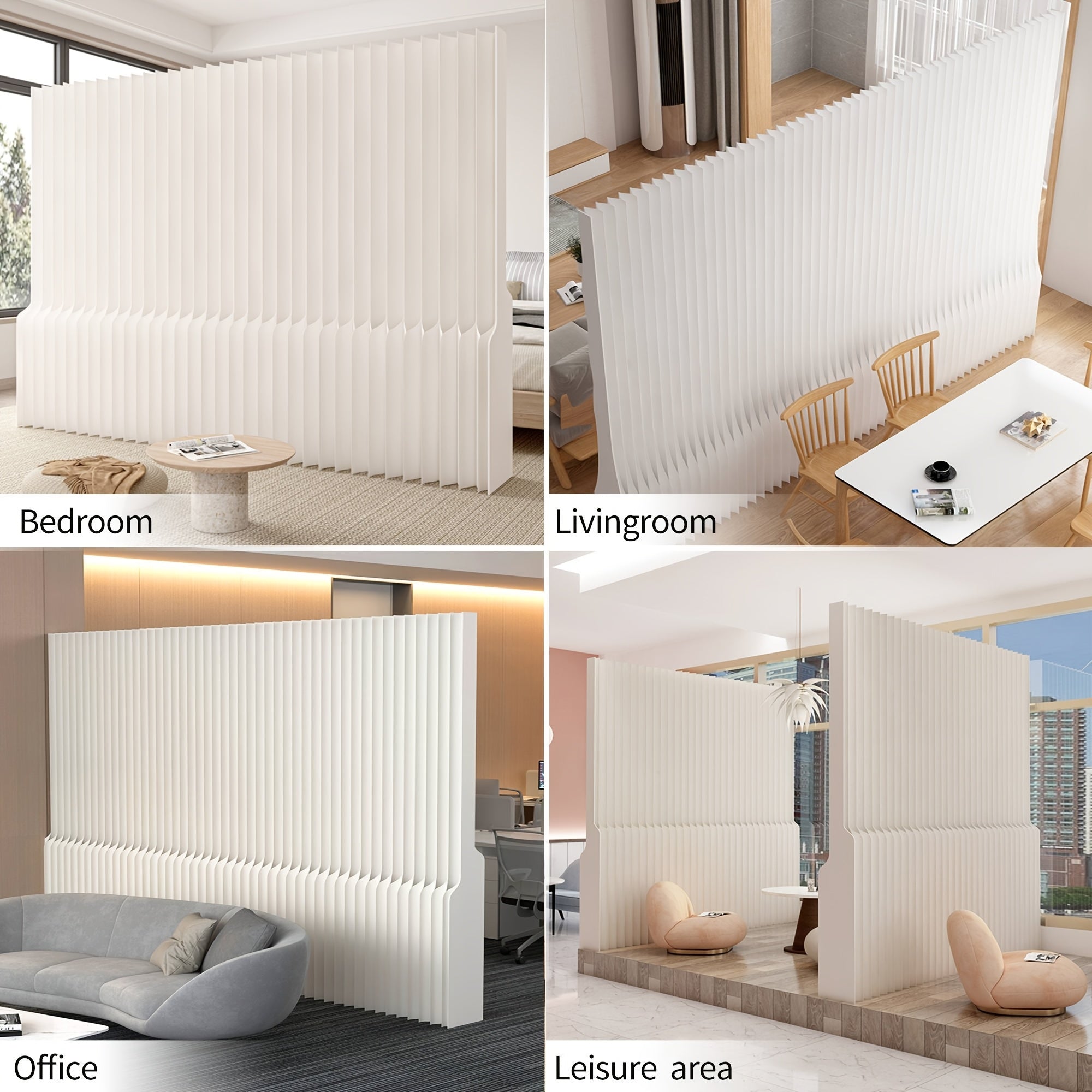 A Folding Screen Made of Kraft Paper, Suitable for Bedrooms, Can Be Used in Various Settings Such As Offices, Living Rooms, And Beauty Salons
